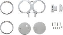 Load image into Gallery viewer, LA Choppers Gauge Mount - Dual - Chrome - Dyna/Sportster LA-7397-02C - Main Product View