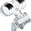 Load image into Gallery viewer, LA Choppers Gauge Mount - Dual - Chrome - Dyna/Sportster LA-7397-02C - Side View