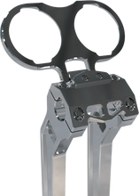 Load image into Gallery viewer, LA Choppers Gauge Mount - Dual - Raw - Dyna/Sportster LA-7397-02R - Main Product View