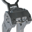 Load image into Gallery viewer, LA Choppers Gauge Mount - Dual - Raw - Dyna/Sportster LA-7397-02R - Back View