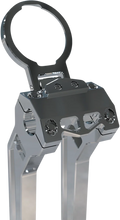 Load image into Gallery viewer, LA Choppers Gauge Mount - Dual - Raw - Dyna/Sportster LA-7397-02R - Back View