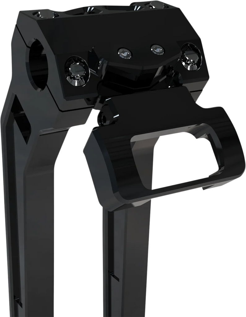 LA Choppers Gauge Mount - Single - Black - Softail LA-7397-00B - Main Product View