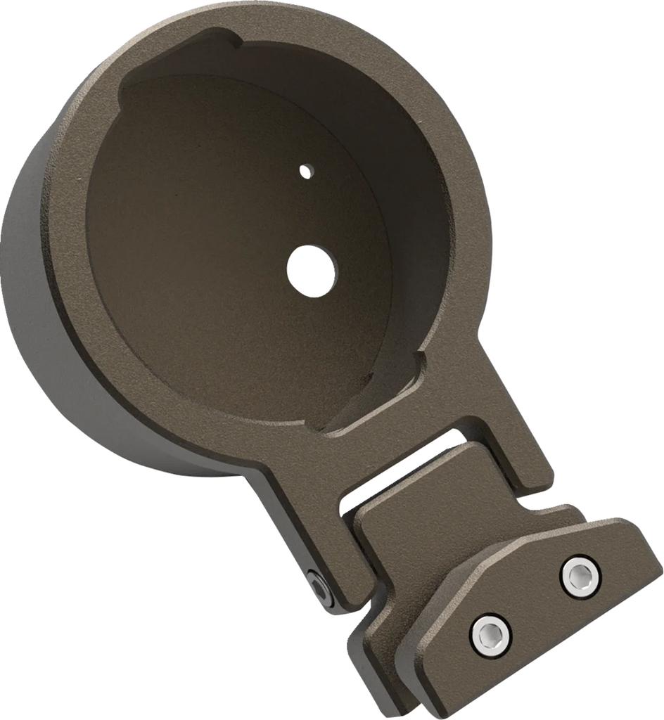 LA Choppers Gauge Mount - Single - Bronze - Dyna LA-7397-01Z - Main Product View