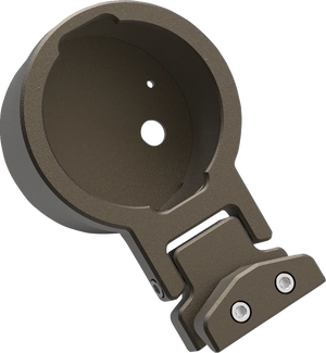 LA Choppers Gauge Mount - Single - Bronze - Dyna LA-7397-01Z - Main Product View