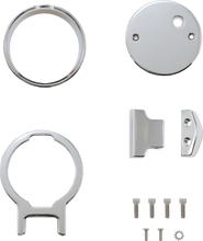 Load image into Gallery viewer, LA Choppers Gauge Mount - Single - Chrome - Dyna/Sportster LA-7397-01C - Main Product View
