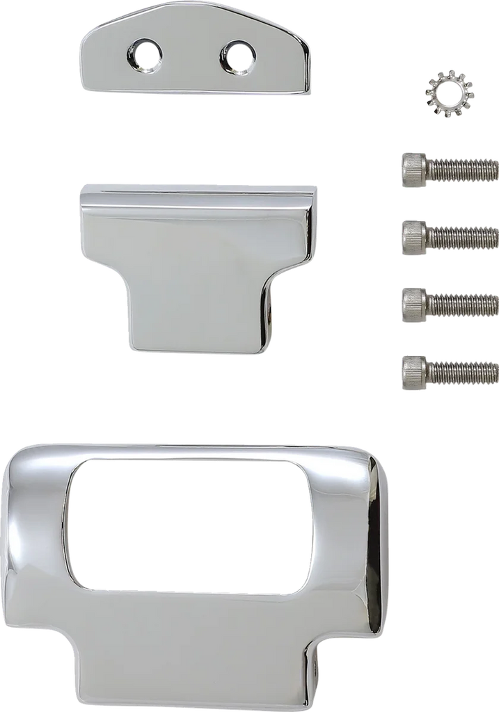 LA Choppers Gauge Mount - Single - Chrome - Softail LA-7397-00C - Main Product View
