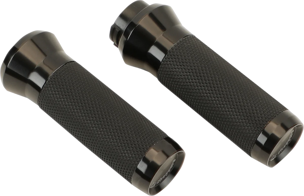 LA Choppers Grips - Cable - Anodized LA-7492-01B - Side View