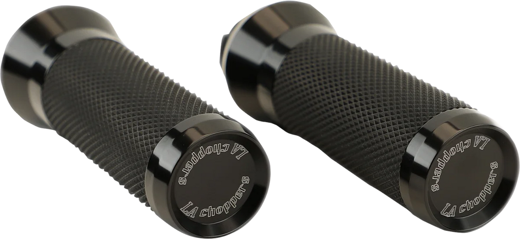 LA Choppers Grips - Cable - Anodized LA-7492-01B - Back View