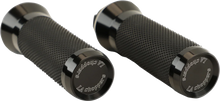 Load image into Gallery viewer, LA Choppers Grips - Cable - Anodized LA-7492-01B - Back View
