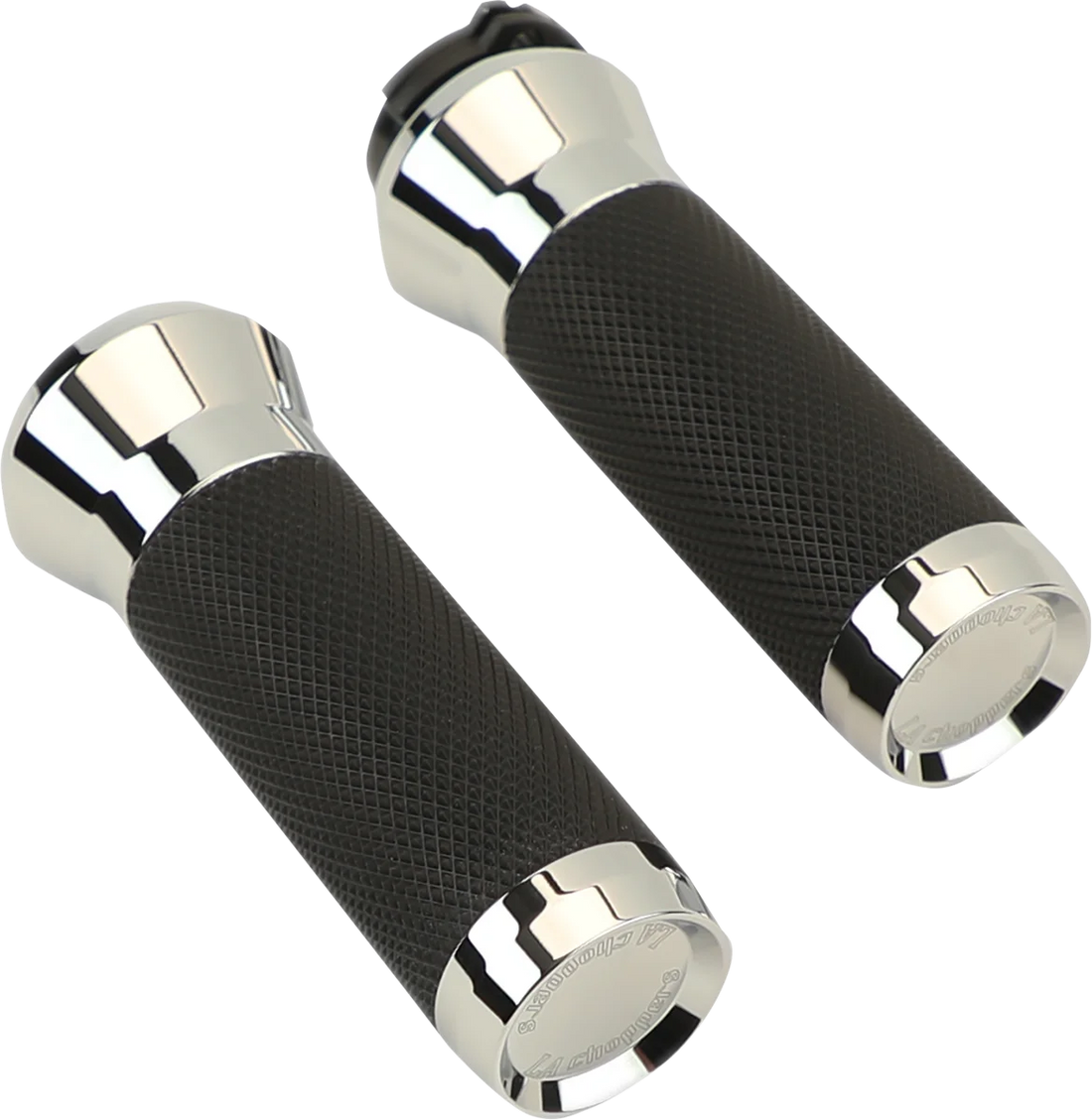 LA Choppers Grips - Cable - Anodized LA-7492-01B - Installation View