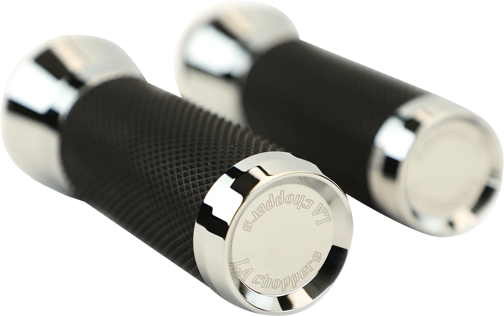 LA Choppers Grips - Cable - Chrome LA-7492-01 - Side View