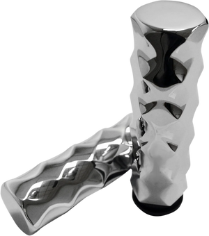 LA Choppers Grips - Hex - TBW - Chrome LA-7491-00 - Main Product View
