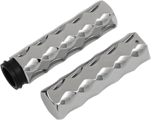 Load image into Gallery viewer, LA Choppers Grips - Hex - TBW - Chrome LA-7491-00 - Side View