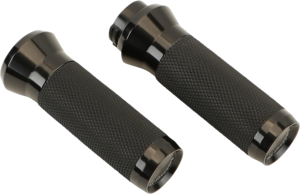 LA Choppers Grips - TBW - Anodized LA-7492-00B - Side View