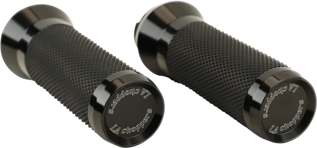 LA Choppers Grips - TBW - Anodized LA-7492-00B - Back View