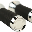 Load image into Gallery viewer, LA Choppers Grips - TBW - Chrome LA-7492-00 - Main Product View