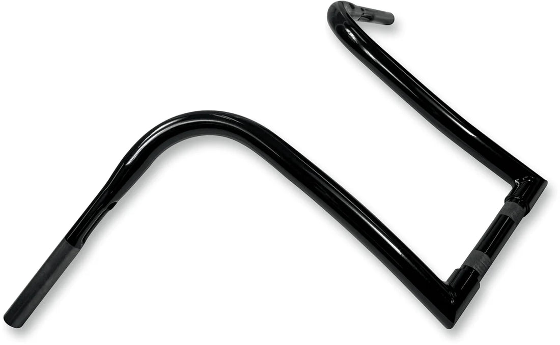 LA Choppers Handlebar - Ape Hanger - 1-1/4" Diameter - 14" Rise - Black LA-7341-14B - Side View
