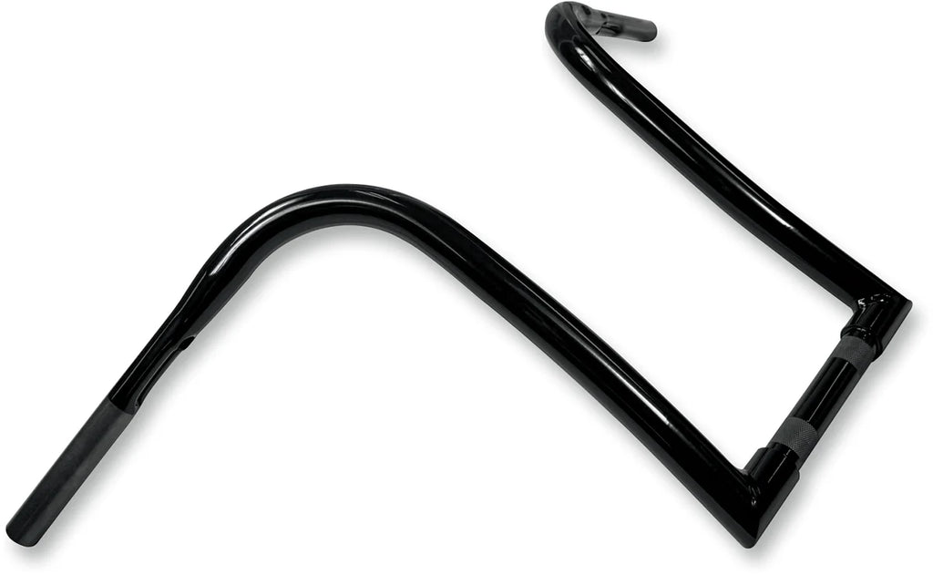 LA Choppers Handlebar - Ape Hanger - 1-1/4" Diameter - 14" Rise - Black LA-7341-14B - Side View
