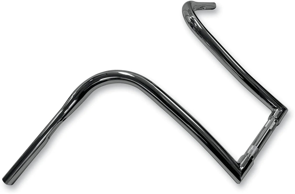 LA Choppers Handlebar - Ape Hanger - 1-1/4" Diameter - 14" Rise - Chrome LA-7341-14 - Side View
