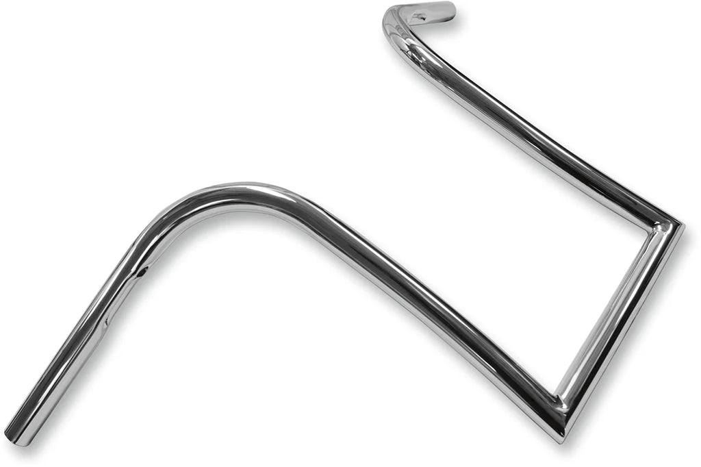 LA Choppers Handlebar - Ape Hanger - 1" Diameter - 14" Rise - Chrome LA-7340-14 - Side View