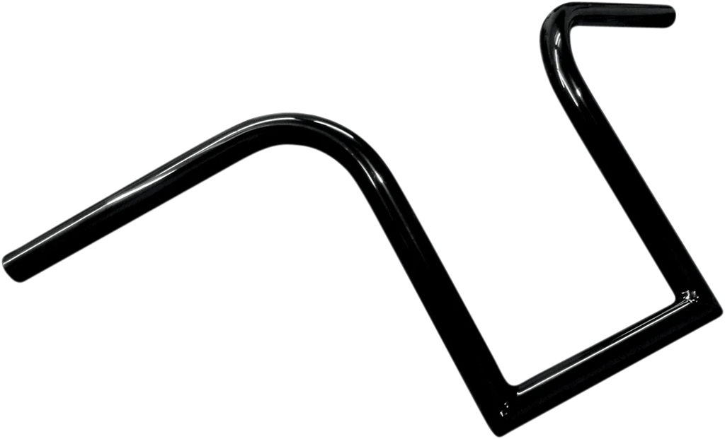 LA Choppers Handlebar - Bourbon Ape - 10" - Black LA-7381-10B - Side View