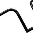 Load image into Gallery viewer, LA Choppers Handlebar - Bourbon Ape - 12" - Black LA-7381-12B - Side View