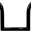 Load image into Gallery viewer, LA Choppers Handlebar - Bourbon Ape - 8" - Black LA-7381-08B - Main Product View