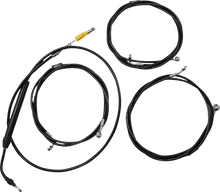 Load image into Gallery viewer, LA Choppers Handlebar Cable/Brake Line Kit - 12" - 14" Ape Hanger Handlebars - Midnight LA-8058KT-13M - Main Product View