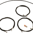 Load image into Gallery viewer, LA Choppers Handlebar Cable/Brake Line Kit - 15" - 17" Ape Hanger Handlebars - Black Vinyl LA-8059KT-16B - Main Product View