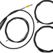 Load image into Gallery viewer, LA Choppers Handlebar Cable/Brake Line Kit - 18" - 20" Ape Hanger Handlebars - Black Vinyl LA-8056KT-19B - Main Product View
