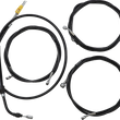 Load image into Gallery viewer, LA Choppers Handlebar Cable/Brake Line Kit - Complete - 12" - 14" Handlebars - Black Vinyl LA-8058KT2-13B - Main Product View