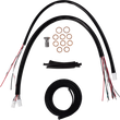 Load image into Gallery viewer, LA Choppers Handlebar Cable/Brake Line Kit - Complete - 12" - 14" Handlebars - Black Vinyl LA-8059KT2-13B - Side View