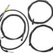 Load image into Gallery viewer, LA Choppers Handlebar Cable/Brake Line Kit - Complete - 12" - 14" Handlebars - Midnight LA-8058KT2-13M - Main Product View