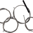 Load image into Gallery viewer, LA Choppers Handlebar Cable/Brake Line Kit - Complete - 12" - 14" Handlebars - Stainless LA-8059KT2-13 - Main Product View