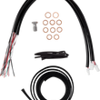 Load image into Gallery viewer, LA Choppers Handlebar Cable/Brake Line Kit - Complete - 12" - 14" Handlebars - Stainless LA-8059KT2-13 - Side View