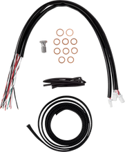 Load image into Gallery viewer, LA Choppers Handlebar Cable/Brake Line Kit - Complete - 12" - 14" Handlebars - Stainless LA-8059KT2-13 - Side View