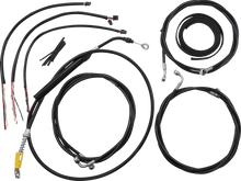 Load image into Gallery viewer, LA Choppers Handlebar Cable/Brake Line Kit - Complete - 15" - 17" Handlebars - Black Vinyl LA-8058KT2-16B - Main Product View
