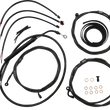 Load image into Gallery viewer, LA Choppers Handlebar Cable/Brake Line Kit - Complete - 15" - 17" Handlebars - Midnight LA-8056KT2-16M - Main Product View