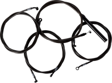 Load image into Gallery viewer, LA Choppers Handlebar Cable/Brake Line Kit - Complete - 15" - 17" Handlebars - Midnight LA-8059KT2-16M - Main Product View