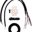 Load image into Gallery viewer, LA Choppers Handlebar Cable/Brake Line Kit - Complete - 15" - 17" Handlebars - Midnight LA-8059KT2-16M - Side View