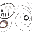 Load image into Gallery viewer, LA Choppers Handlebar Cable/Brake Line Kit - Complete - 15" - 17" Handlebars - Midnight LA-8154KT2-16M - Main Product View