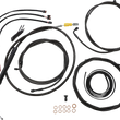 Load image into Gallery viewer, LA Choppers Handlebar Cable/Brake Line Kit - Complete - 18" - 20" Handlebars - Midnight LA-8056KT2-19M - Main Product View