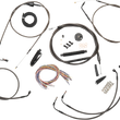Load image into Gallery viewer, LA Choppers Handlebar Cable/Brake Line Kit - Complete - 18" - 20" Handlebars - Midnight LA-8058KT2-19M - Side View