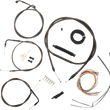 Load image into Gallery viewer, LA Choppers Handlebar Cable/Brake Line Kit - Complete - Mini Handlebars - Midnight LA-8310KT2-08M - Main Product View