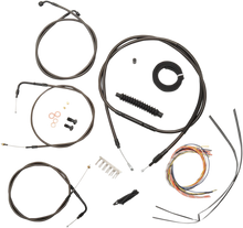 Load image into Gallery viewer, LA Choppers Handlebar Cable/Brake Line Kit - Complete - Mini Handlebars - Midnight LA-8310KT2-08M - Main Product View