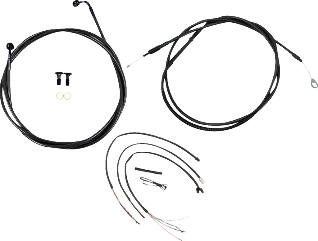 LA Choppers Handlebar Cable/Brake Line Kit - 12"