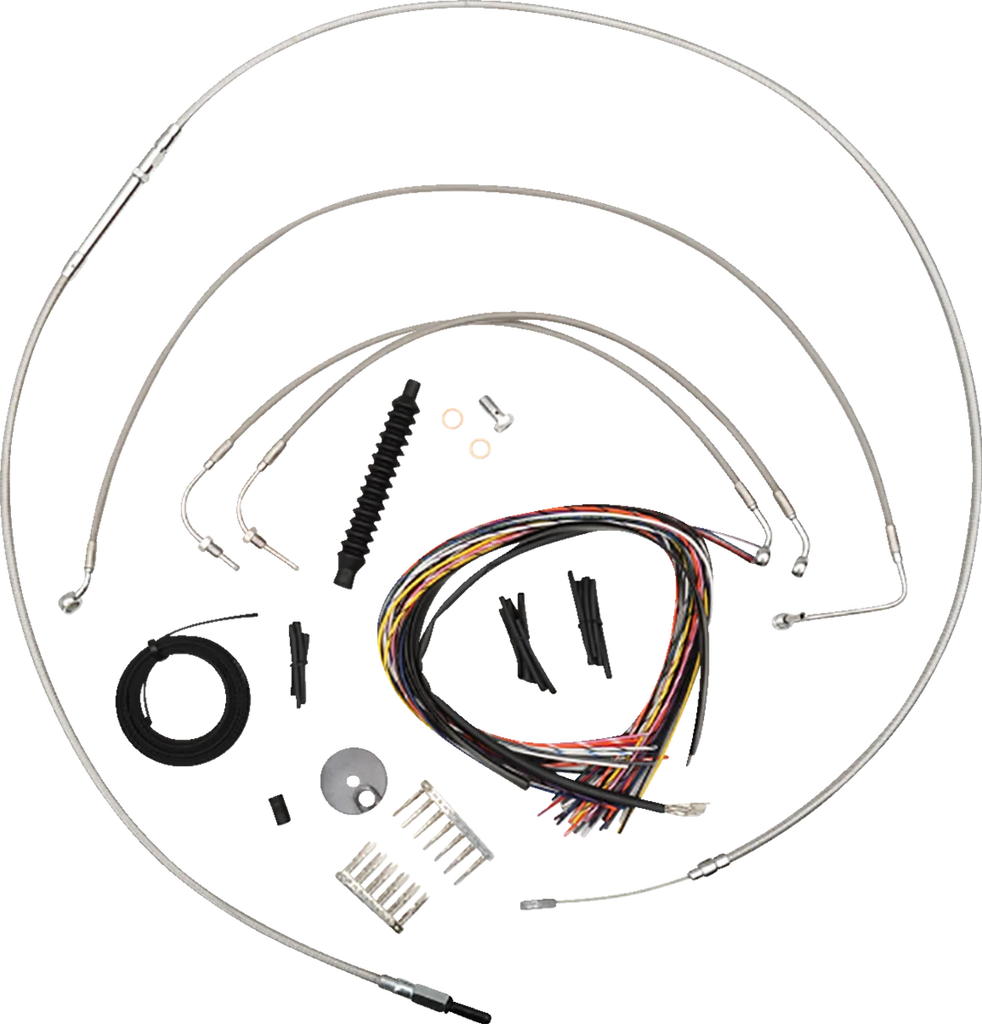 LA Choppers Handlebar Cable/Brake Line Kit - 12"