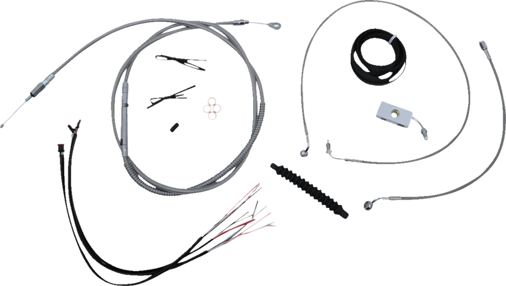 LA Choppers Handlebar Cable/Brake Line Kit - 12"