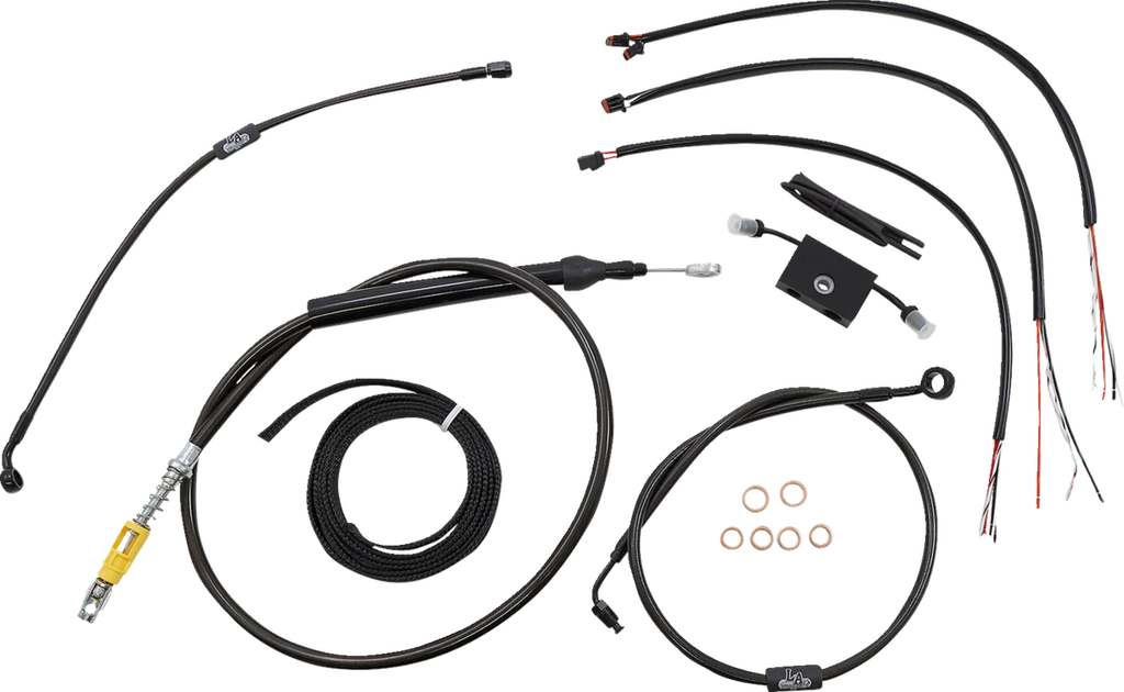 LA Choppers Handlebar Cable/Brake Line Kit - 15"