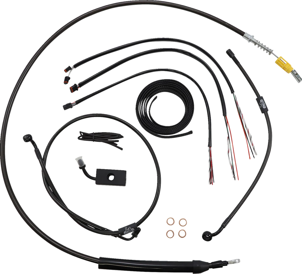 LA Choppers Handlebar Cable/Brake Line Kit - 18"